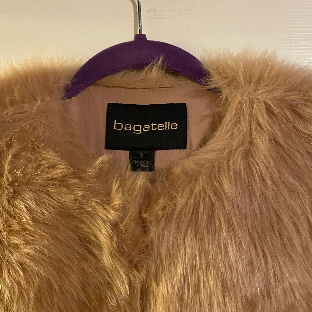 Mauve pink fur vest - Picture 4 of 4